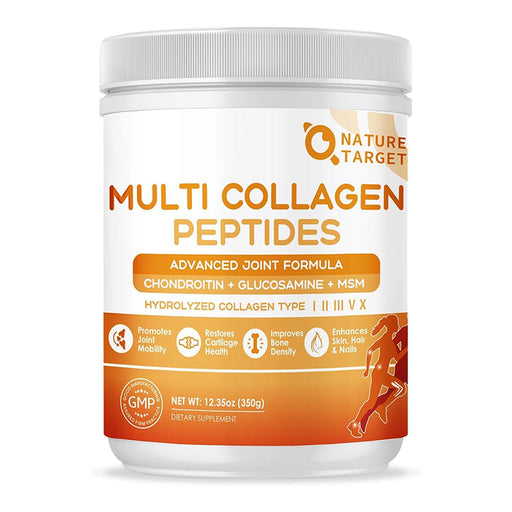 Nature Target Multi Hydrolyzed Collagen Peptides, 10 Billion CFUs, 12.35 OZ Collagen