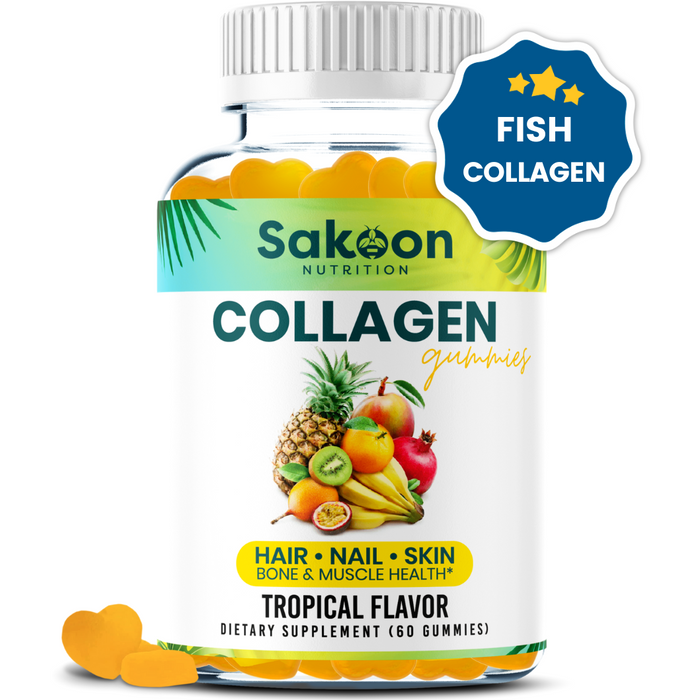 Halal Collagen Gummies For Anti-Aging, Hair, Skin & Nails