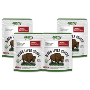 Grazly Bison Liver Crisps - 100% Grass-Fed/Finished Bison Crisp
