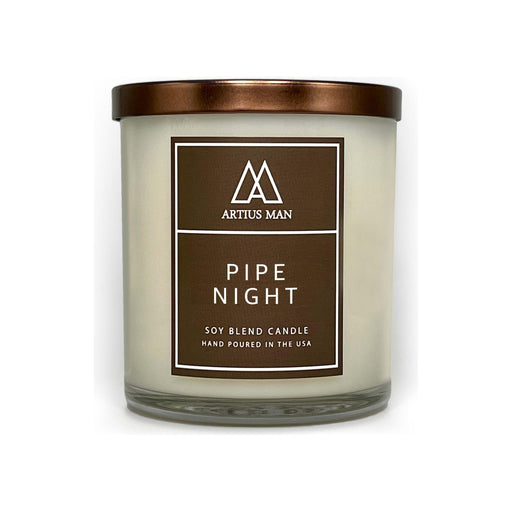 Artius Man - Soy Blend Wood Wick Candle - Pipe Night 10oz