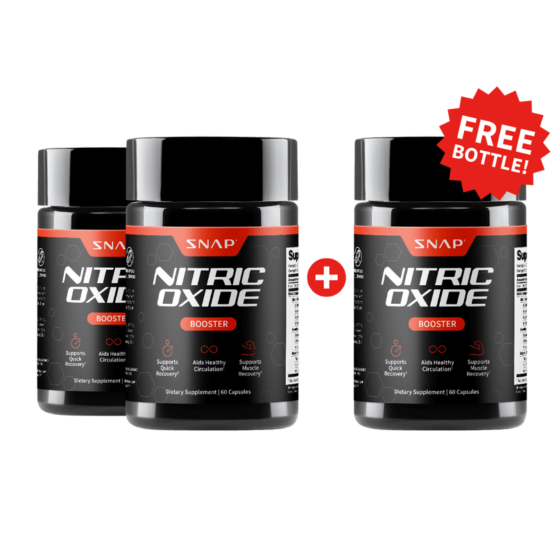 Snap Supplements Nitric Oxide Booster - 3 Bottles