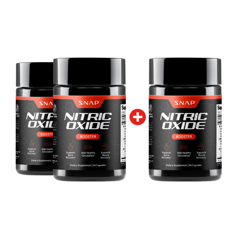 Snap Supplements Nitric Oxide Booster - 3 Bottles