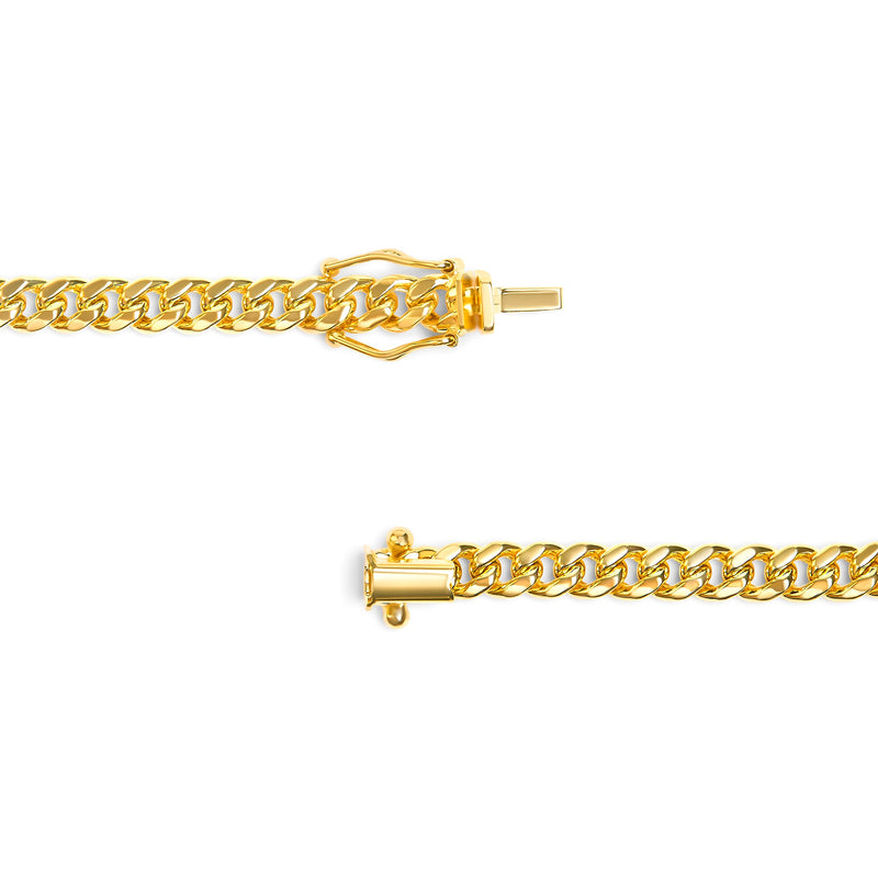 Bids.com Semi-Solid 14K Yellow Gold 4.5mm Miami Cuban Chain Necklace - Unisex Chain - 22 Inches Necklaces