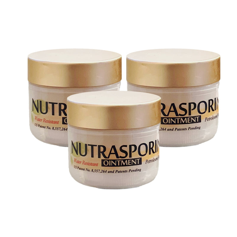 3rd Rock Essentials Nutrasporin® - 3oz JAR - All Natural First Aid Ointment 100ppm Silver Gel (Water Resistant) All Natural Nutrasporin Ointment