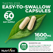 Nutrivein Ashwagandha - 120 Capsules G8-X520-YLOM