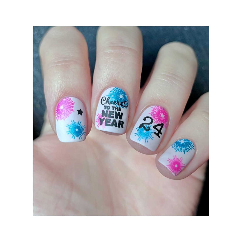 UberChic Beauty New Year New Digits Stamping Plate