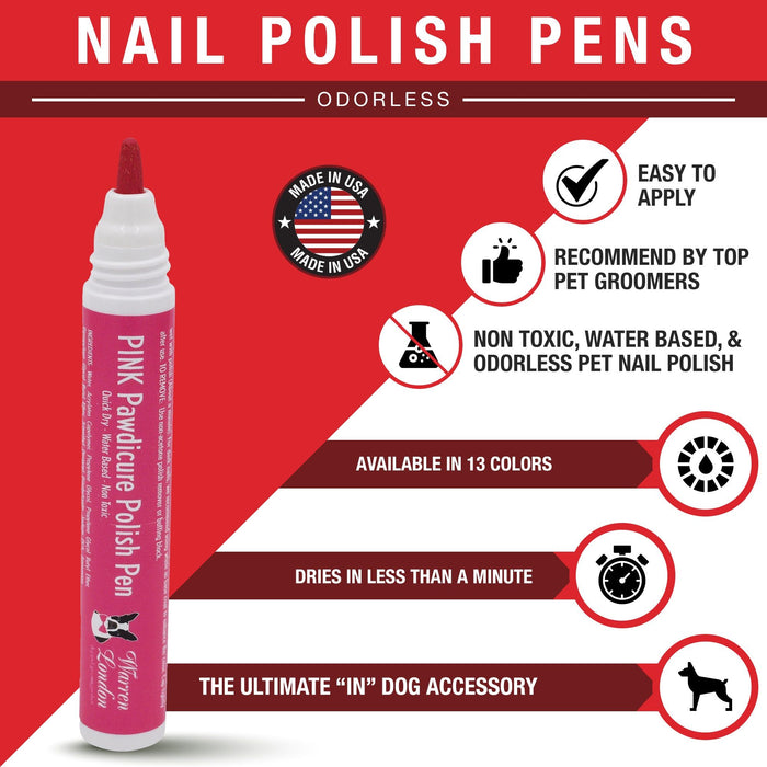 Warren London - Warren London - Pawdicure Polish Pens - Choose From 13 Colors! - Dog Nail Polish