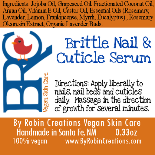 By Robin Creations Brittle Nail & Cuticle Serum (Roller Ball) Cuticle Cream & Oil