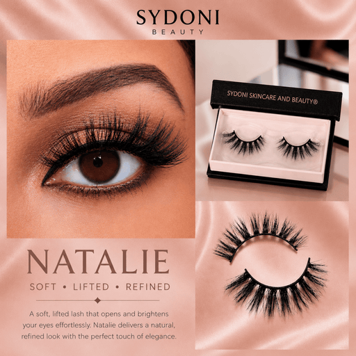 Sydoni Skincare and Beauty SYDONI "NATALIE" LUXURY MINK LASHES - Soft, Lifted, Defined Mink Lashes