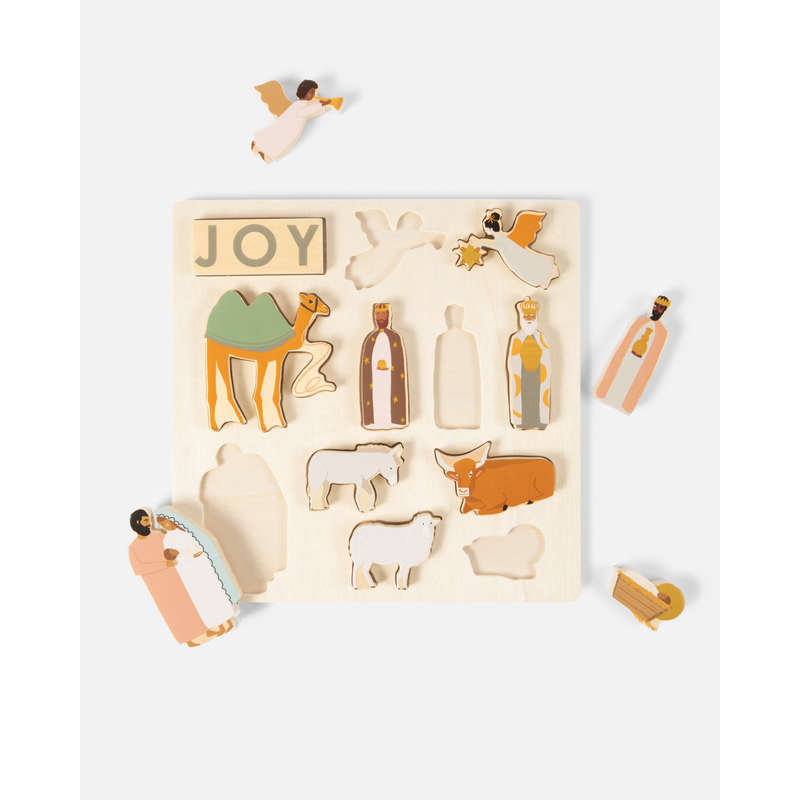 Be A Heart Nativity Wooden Puzzle puzzle