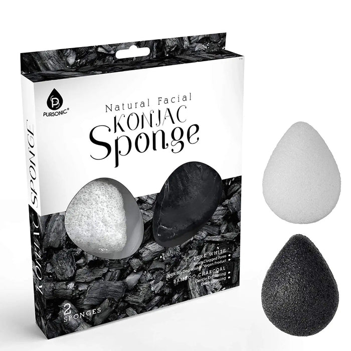 Natural Facial Konjac Sponge Duo Set