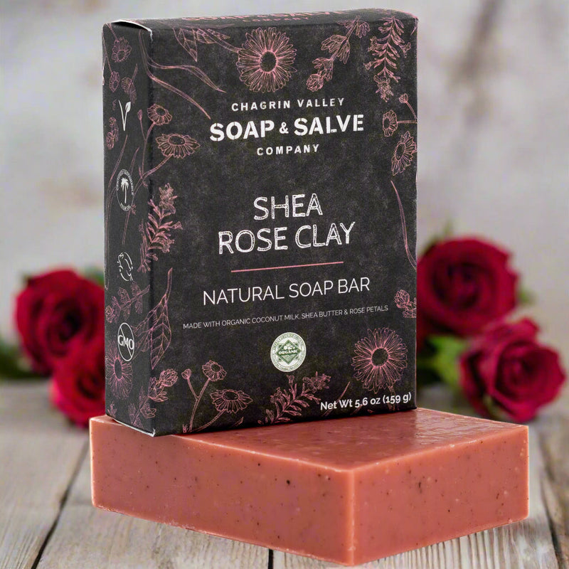 Chagrin Valley Soap & Salve Natural Soap: Shea Rose Clay Complexion Soap