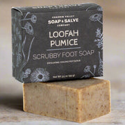 Chagrin Valley Soap & Salve Natural Soap: Loofah Pumice Foot Scrub Soap
