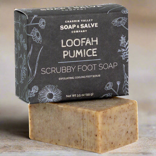 Chagrin Valley Soap & Salve Natural Soap: Loofah Pumice Foot Scrub Soap