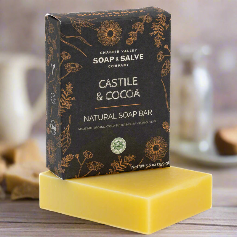Chagrin Valley Soap & Salve Natural Soap: Castile & Cocoa Soap