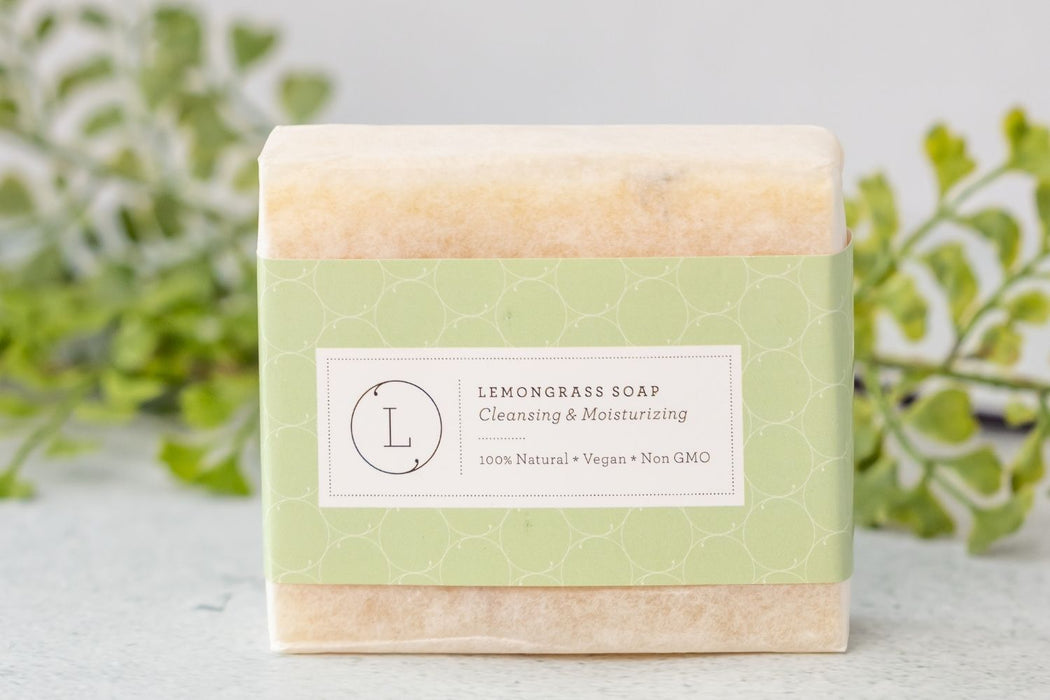 Lemongrass Natural Soap Bar, Handmade Body Soap Gift by Lizush