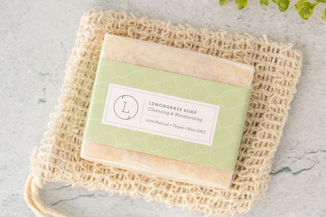 Lemongrass Natural Soap Bar, Handmade Body Soap Gift by Lizush