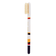 KOH-I-NOOR Beauty USA Sicily Soft Natural Bristles Toothbrush by Lavorati a Mano Toothbrush White Smoke Navy