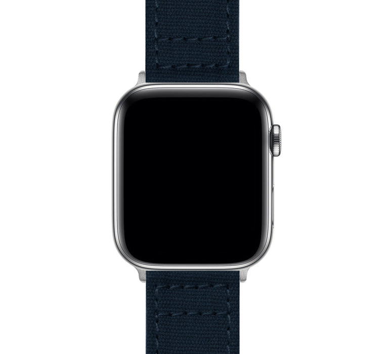 Apple Watch Canvas Navy Blue Watch Band by Barton Watch Bands