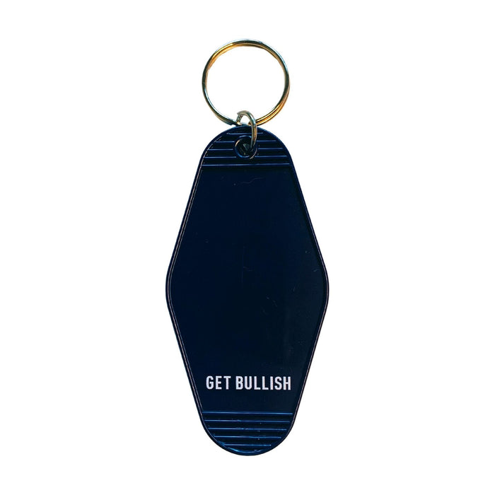 Needy Anxious Slutty Angel Space Explorer Motel Style Keychain in Dark Blue