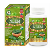 Adiva Naturals Neem Daily Detox + Defense 60 Capsules STACK IT. SAVE MORE. STAY UP. Capsules White Smoke