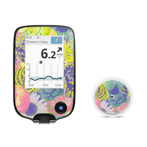 Peelz Neon Floral Freestyle Libre 2 Peelz/Stickers