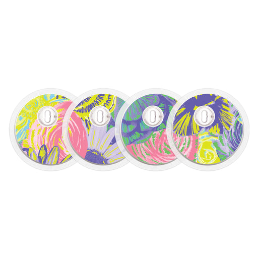 Peelz Neon Floral Sticker Designed for the FreeStyle Libre 3 Plus & Lingo  Sensor Peelz/Stickers