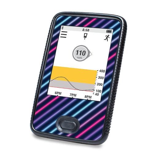 Peelz Neon Stripes Designed for DEXCOM G6 Touchscreen Receiver Peelz/Stickers