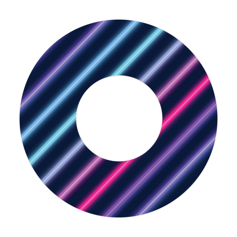 Peelz Neon Stripes Patch  Tape Designed for the FreeStyle Libre 2 Patch Medical Tape