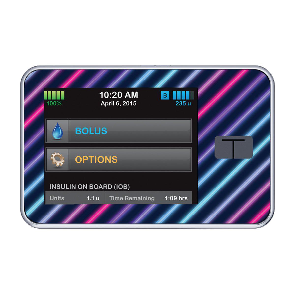 Neon Stripes Sticker for Tandem t:slim — Pasteur Pharmacy