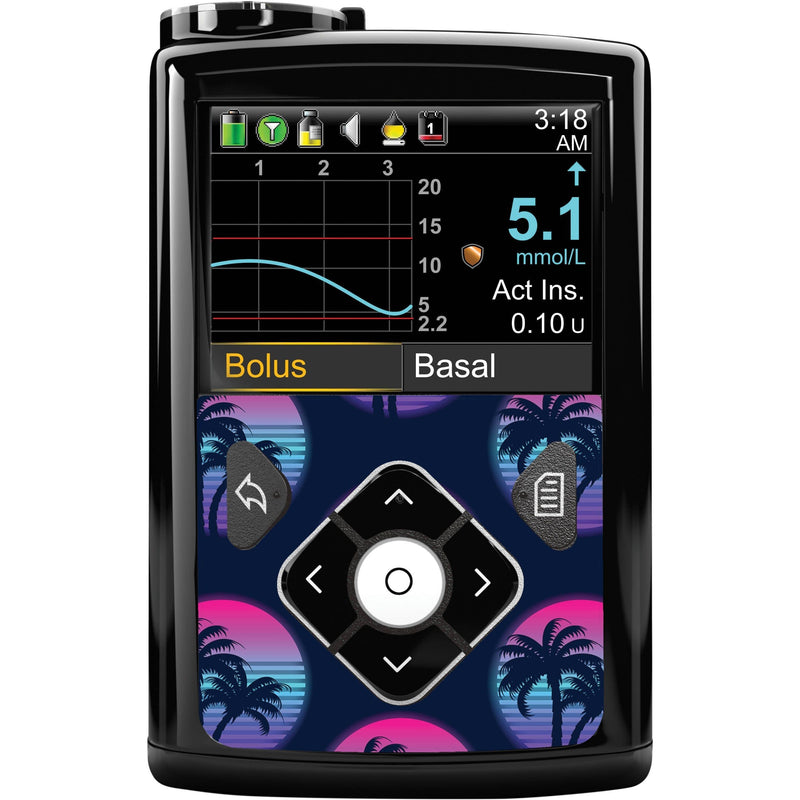 Peelz Neon Sunset for Sticker for Medtronic MiniMed 770G & 780G Peelz/Stickers