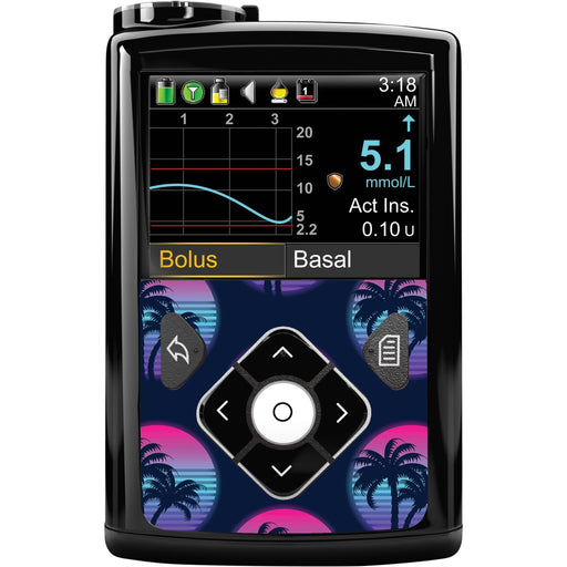 Peelz Neon Sunset for Sticker for Medtronic MiniMed 770G & 780G Peelz/Stickers