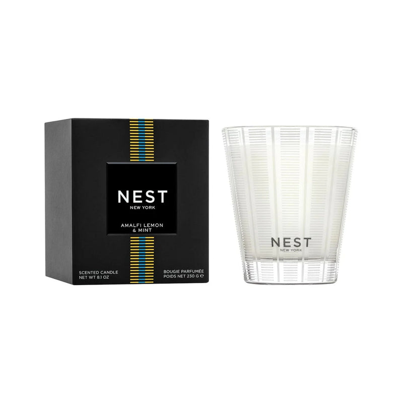 Nava Beauty Nest New York Amalfi Lemon and Mint Candle Black Classic 8.1 OZ