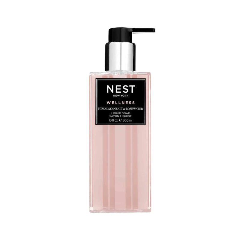Nava Beauty Nest New York Himalayan Salt and Rosewater Liquid Soap 1O OZ White Smoke