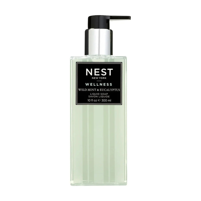 Nava Beauty Nest New York Wild Mint and Eucalyptus Liquid Soap 10 OZ White Smoke