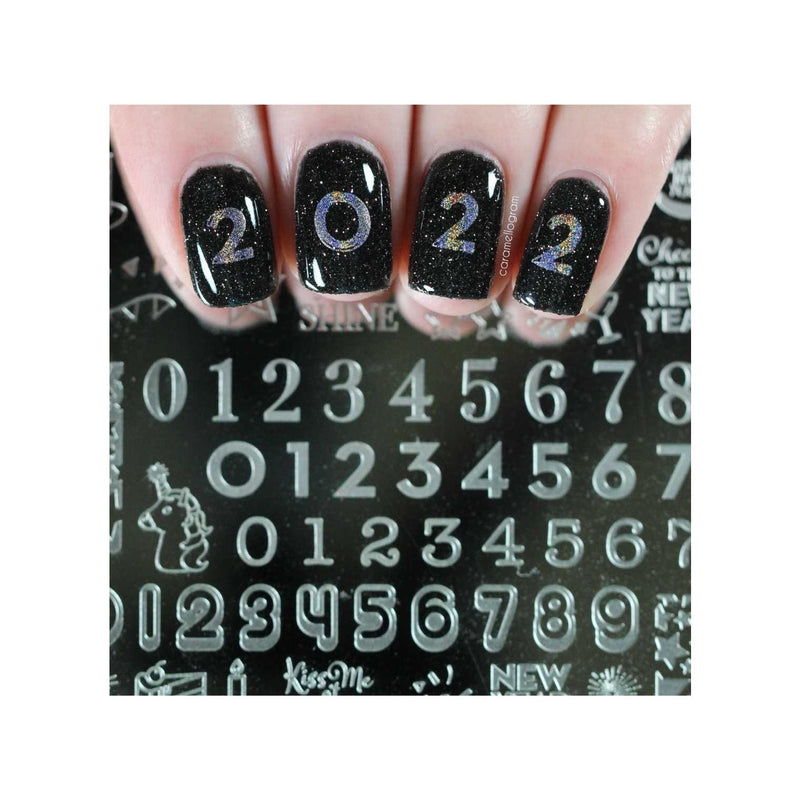 UberChic Beauty New Year New Digits Stamping Plate