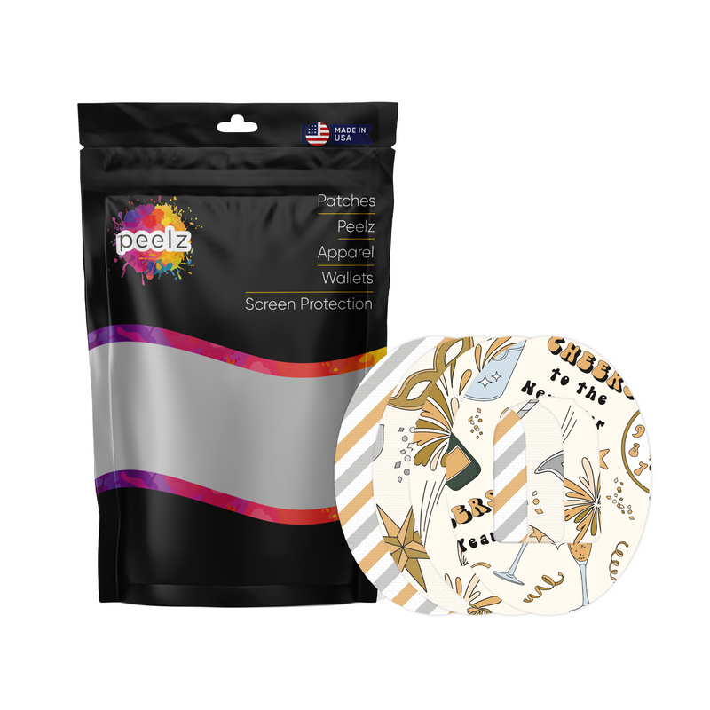 Peelz New Year's Variety Pod Patch Tape - Pump Peelz Patch Medical Tape