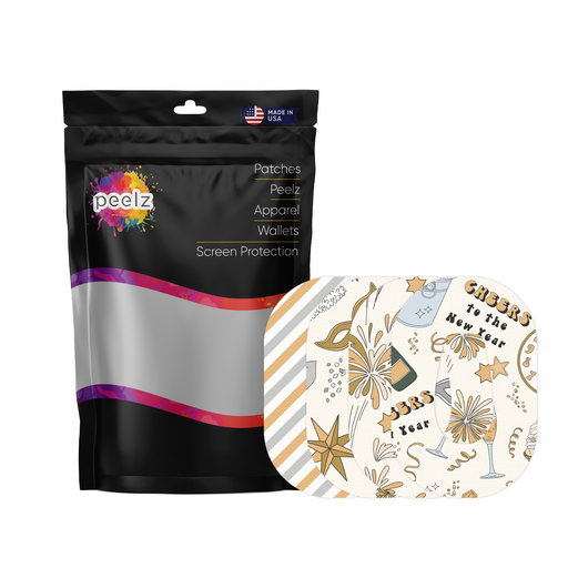 Peelz New Year's Variety Dexcom G6 Patch Tape - Pump Peelz Patch Medical Tape