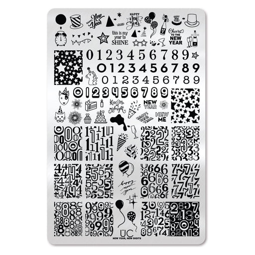 UberChic Beauty New Year New Digits Stamping Plate