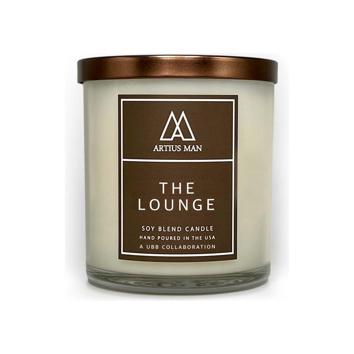 Artius Man - Soy Blend Wood Wick Candle - The Lounge 10 oz