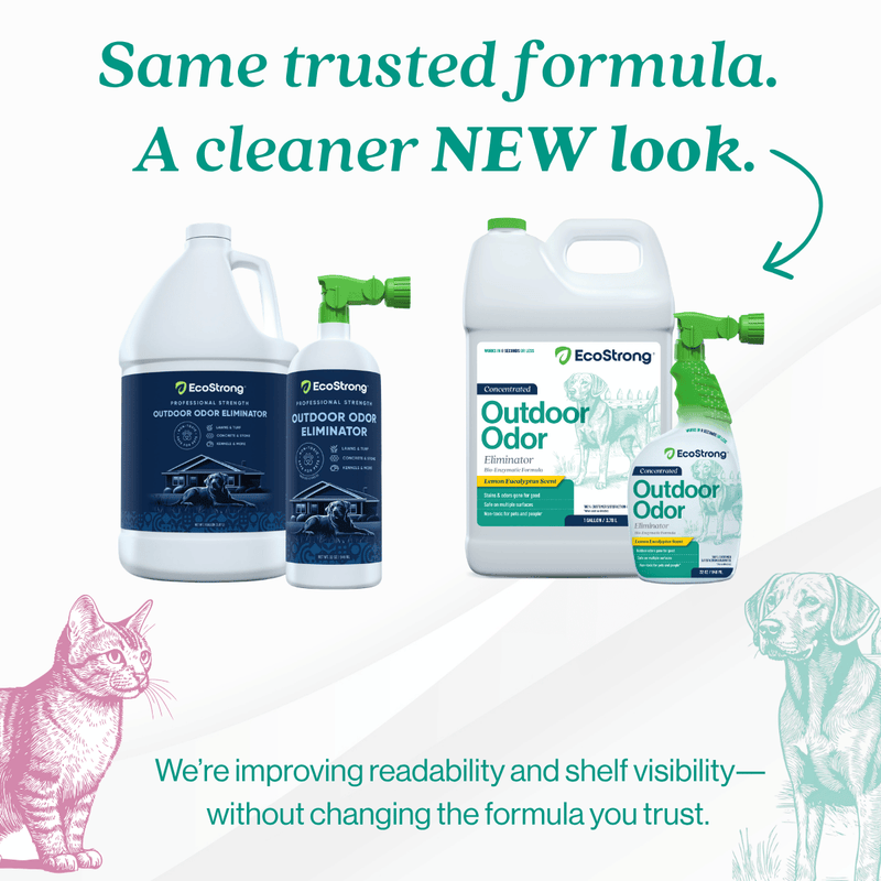 EcoStrong Outdoor Odor Eliminator Pet & Animal > Outdoor Odor White Smoke 1 Gallon Jug and Multi Use Sprayer,1 Gallon Jug,32 oz Sprayer Bottle and 1 Gallon Refill,32 oz Sprayer Bottle,10 x 2 oz Shots and Sprayer Bottle,5 Gallon Pail