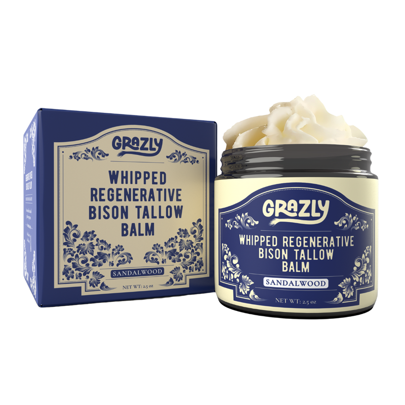 Grazly Whipped Bison Tallow & Manuka Honey Moisturizing Balm
