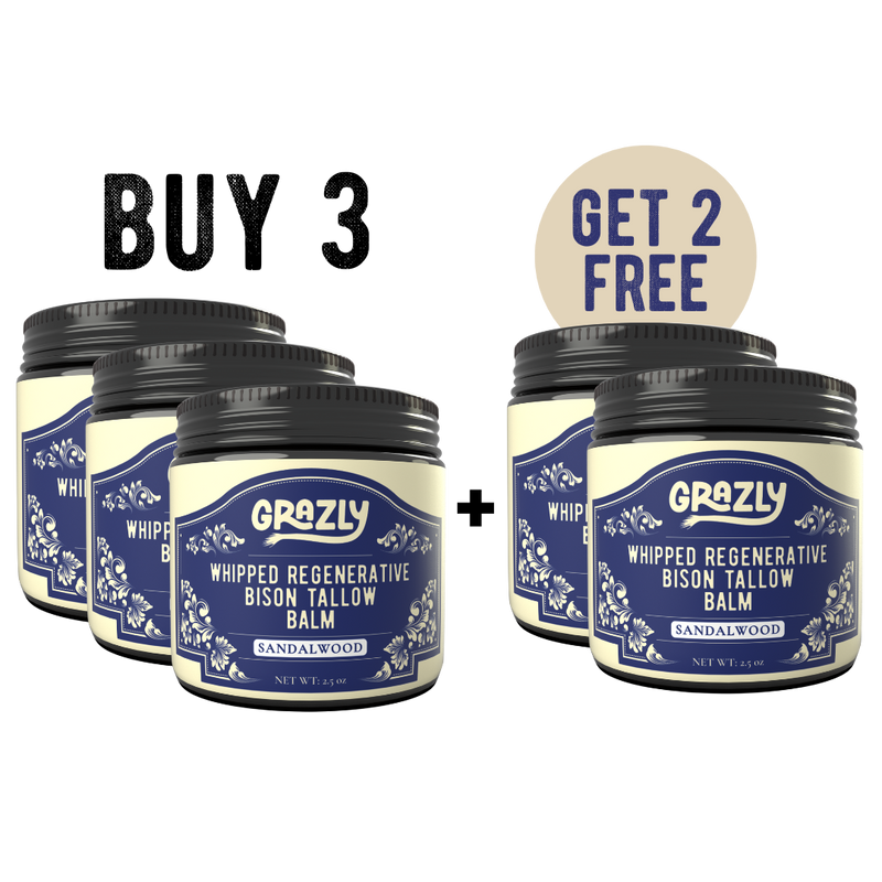 Grazly Whipped Bison Tallow & Manuka Honey Moisturizing Balm