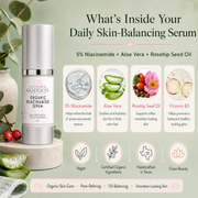 Glimmer Goddess® Organic Skin Care Organic Niacinamide Serum 5% – Pore Minimizer & Anti-Aging Treatment Serums
