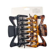 Mill's Beauty Supply Nicole Pure Essence Fashion Hair Claws Black & Brown Mix Hair Clips