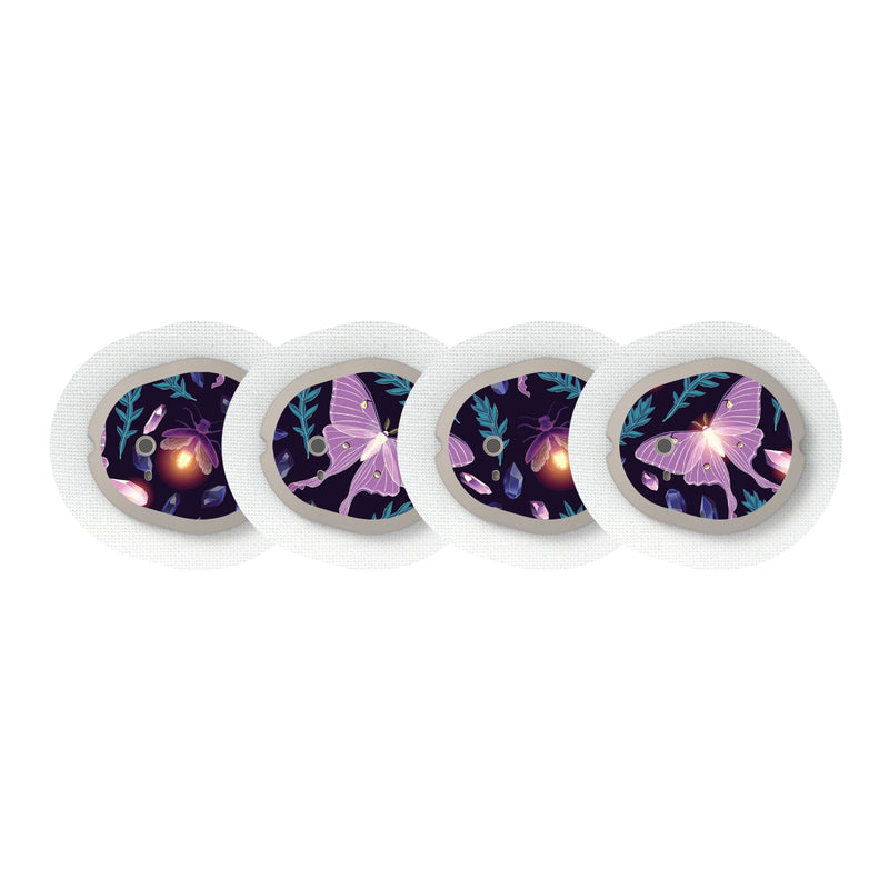 Peelz Night Garden Sticker Designed for the DEXCOM G7 and Stelo Transmitter Peelz/Stickers