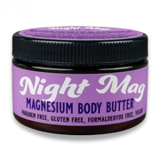 SageWork Organics Night Mag Topical Magnesium Body Butter (Best for soothing sleep at night) Body Butters