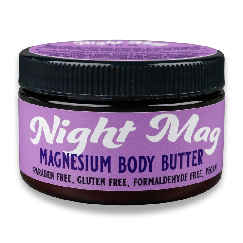 SageWork Organics Night Mag Topical Magnesium Body Butter (Best for soothing sleep at night) Body Butters