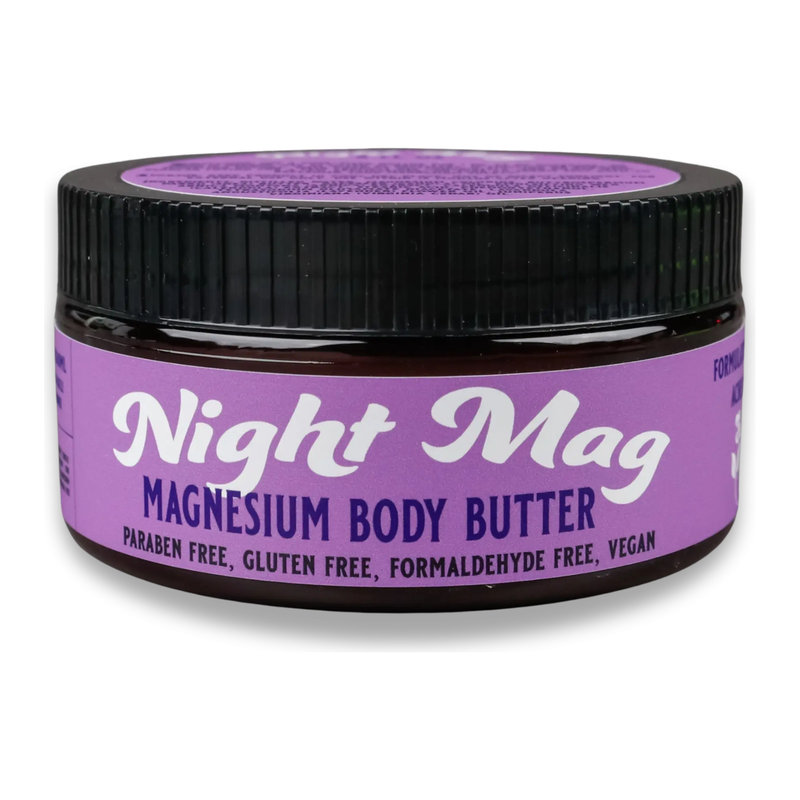 SageWork Organics Night Mag Topical Magnesium Body Butter (Best for soothing sleep at night) Body Butters
