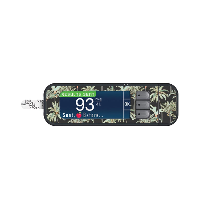 Peelz Night Palms Sticker for Bayer Contour Next Glucometer Peelz/Stickers